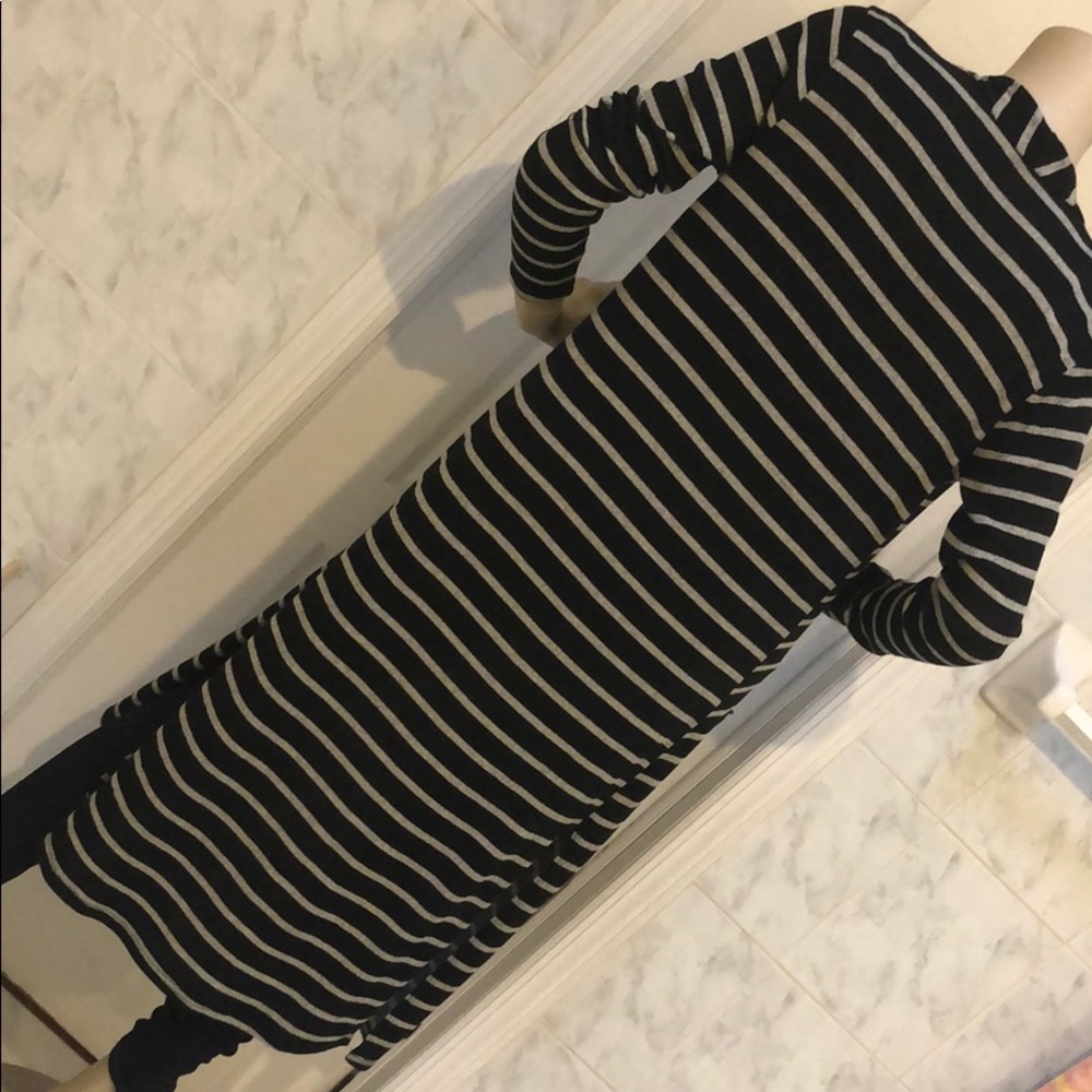LAST 1! BLACK & GREY KNIT DUSTER/ CARDIGAN - Picture 7 of 8